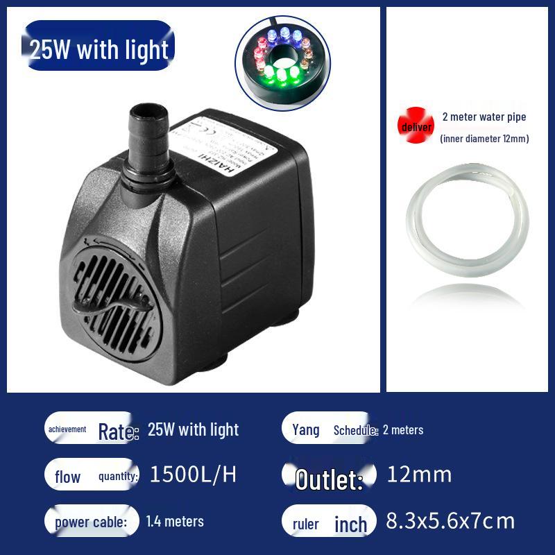 Bonsai Aquarium Leise Wasserpumpe mit Filtration für kleine Teiche