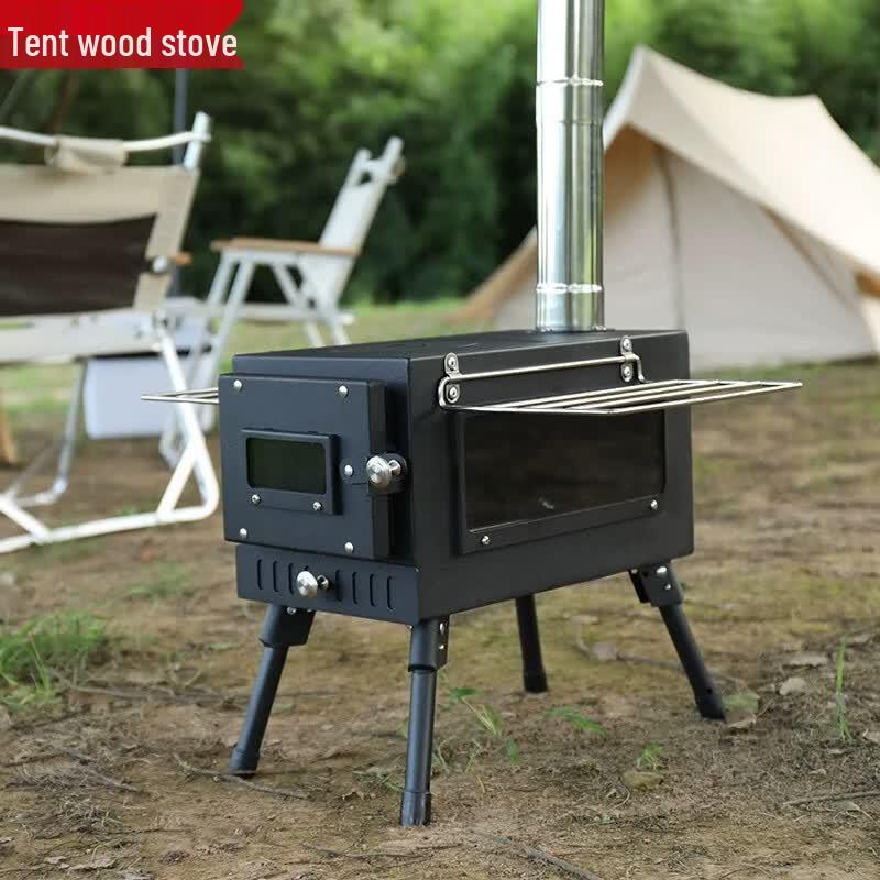 Oeny Foldable Outdoor Tent Stove with Large View Window