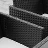 Seating Group for 8 People Poly Rattan Garden Set Seating Set Black