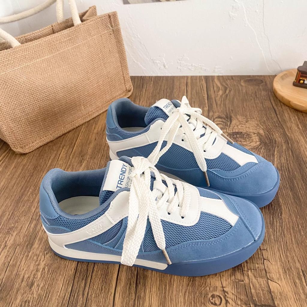 Platform white shoes women's 2025 new autumn platform heightening versatile casual sports board shoes lightweight breathable board shoes