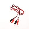 2Pcs 1M Alligator Clip Test Leads 2 Wires 4 Clips Jumper Wires Red Black Crocodile Clip For Battery Electronics Diy Circuit