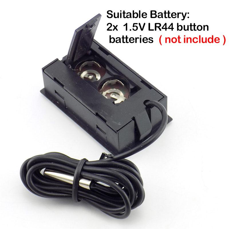 Wasserthermometer, elektronisches Thermometer, Wassertemperatur, wasserdicht, digitales LCD-Display, für Fische, Aquarium, Kühlschrank