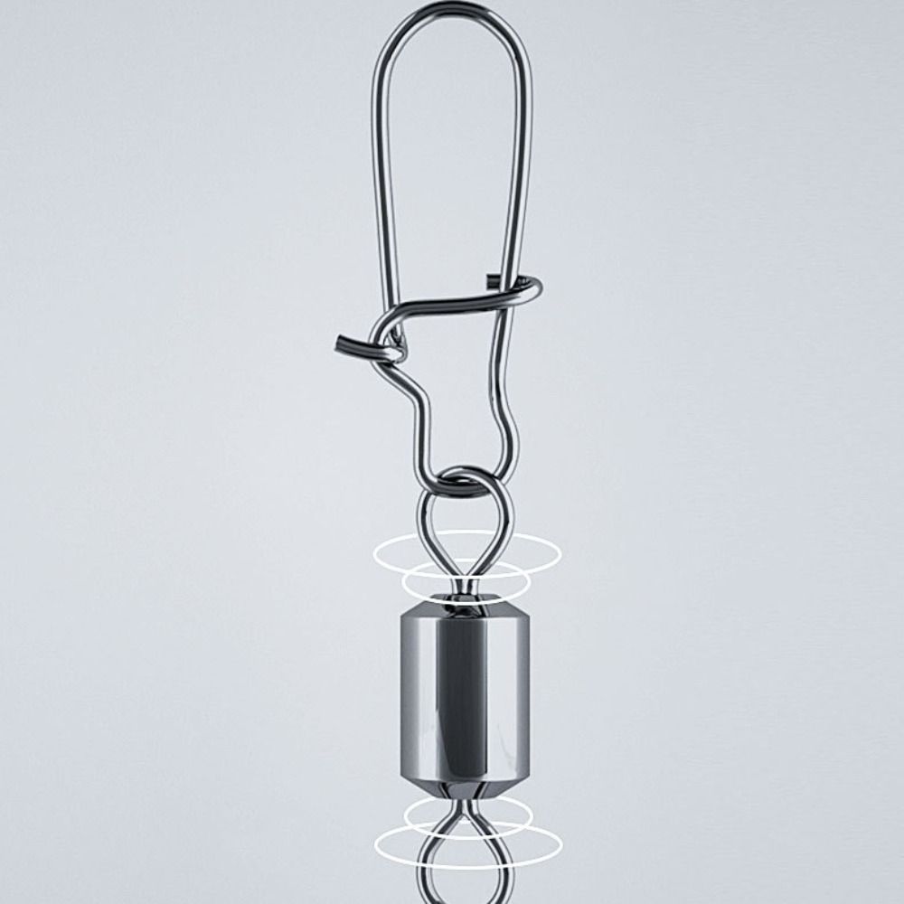 50pcs/100pcs with Fast Lock Swivel Snap Connector Fishing Connector Pin  Lure Wire Connection
