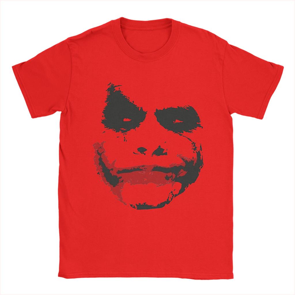 Joker  Batmans The Dark Knight  T Shirt Men's 100%Cotton Clothing Printed Joker O-neck Short Sleeve
