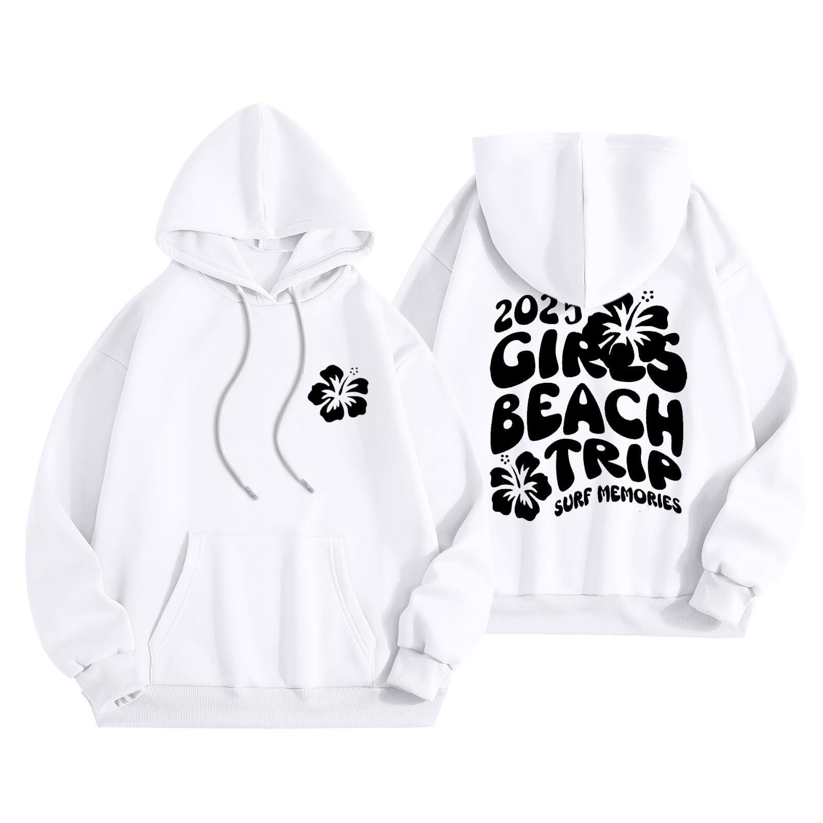 

Женская модная толстовка с длинным рукавом, принтом букв, капюшоном, завязками, большим карманом, толстовка сверху XL белый