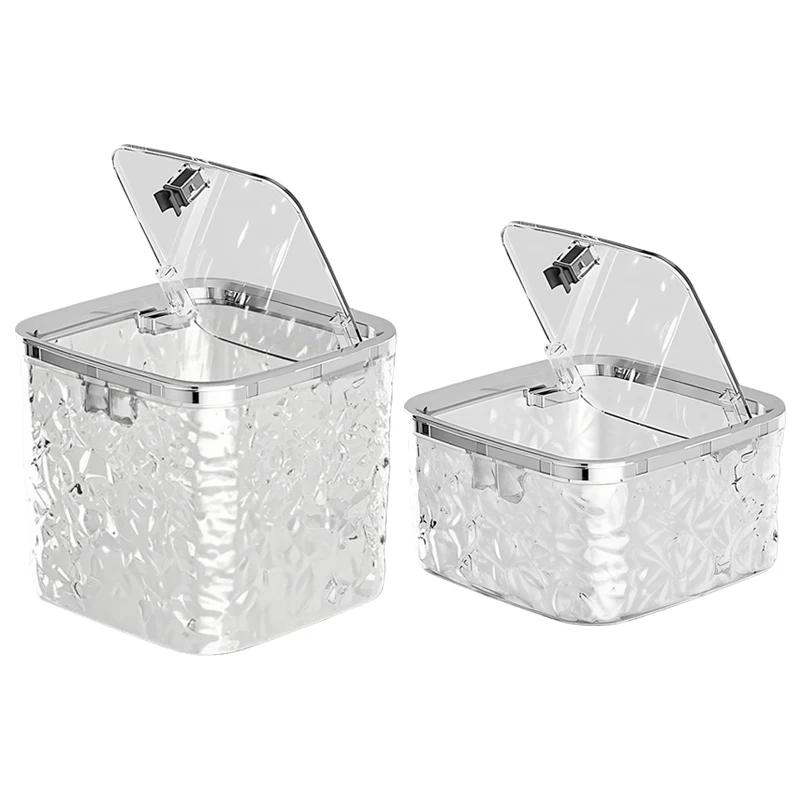 Aufbewahrungsbox für Haaraccessoires Klare Haargummi-Aufbewahrung Haustier-Aufbewahrungsbehälter mit Deckel Organizer für Haarband Schleifen Haarspange