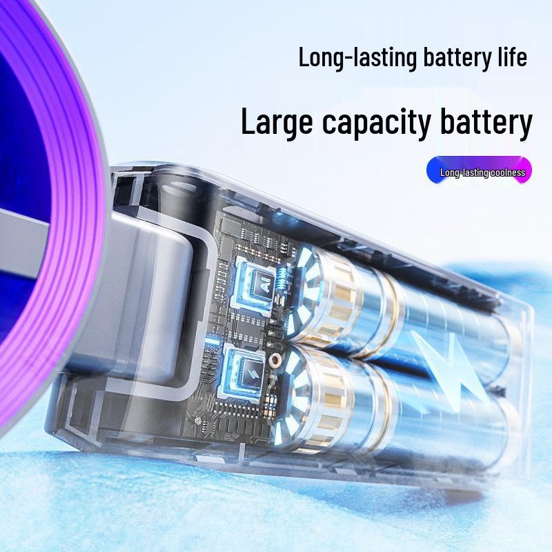 2025 Summer USB Mini Handheld Refrigerating Fan JF137 - High-Speed Digital Display Turbo Fan