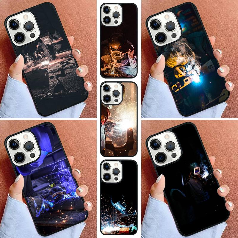 Welder Welding Hot Metal Worker Phone Case For iPhone 17 Air 11 12 13 14 15 16 Pro Max Cover For iPhone 17 Air Max Plus