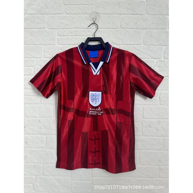 Vintage England Shirt Classic Collection 1990-1996-1998-2002 Home and Away Short Sleeve Football Shirt