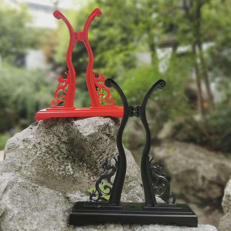 Adjustable and Removable Resin Chinese Palace Round Fan Display Stand