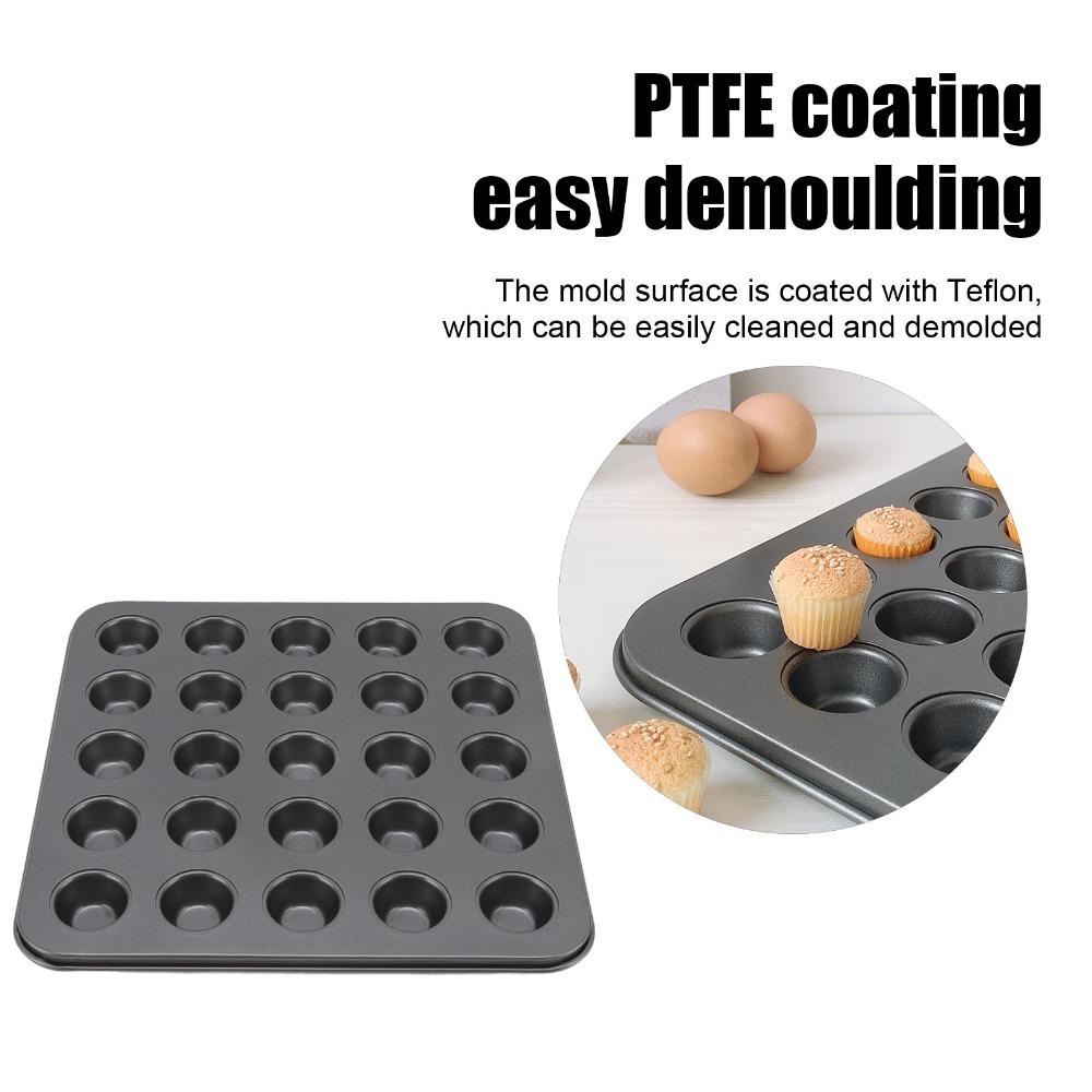 PTFE Nonstick Coating Mini Muffin Pan Carbon Steel Mini Tart Pan Baking Cakes Bread