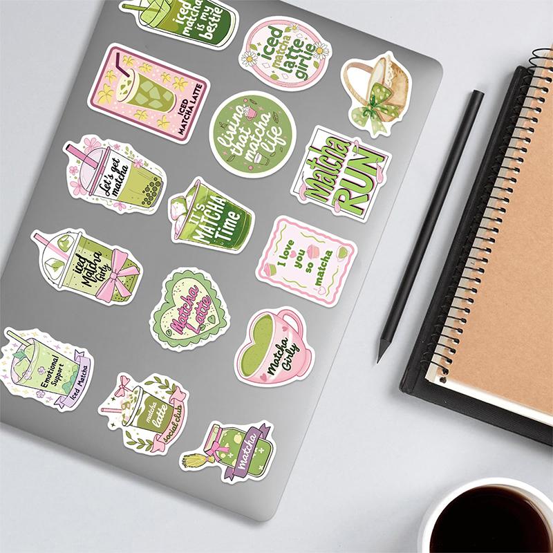 50PCS Green Aesthetic Stickers Cute Plant Food Vsco Sticker Waterproof Vinyl Decals for Scrapbook Water Bottle Laptop Computer