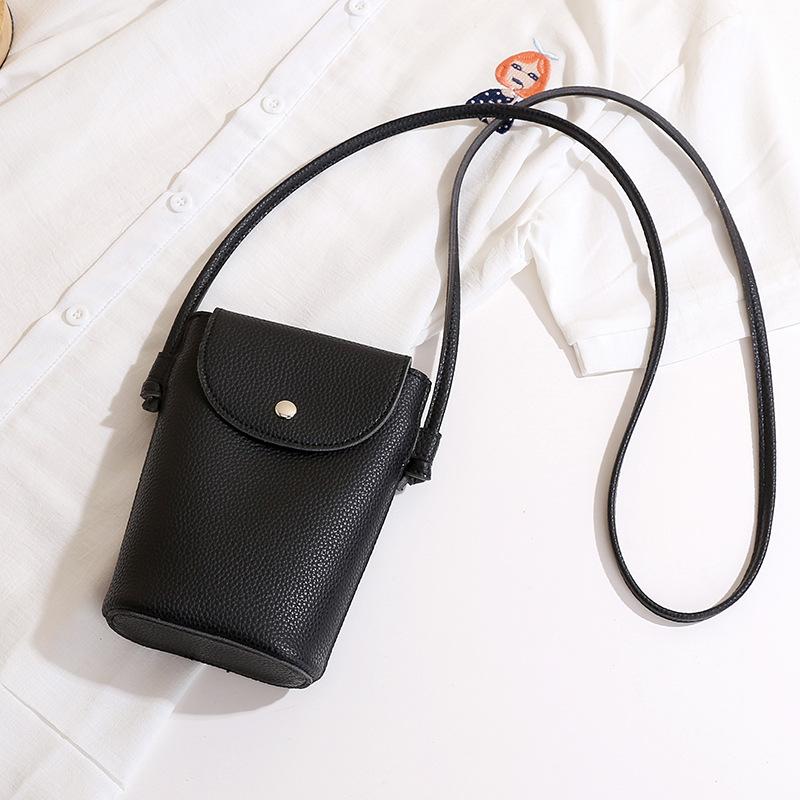 New Pu Leather Mobile Phone Bag Women's Small Flap Shoulder Crossbody Bag Daily Hasp Purse Casual Outdoor Travel Key Wallet Sac