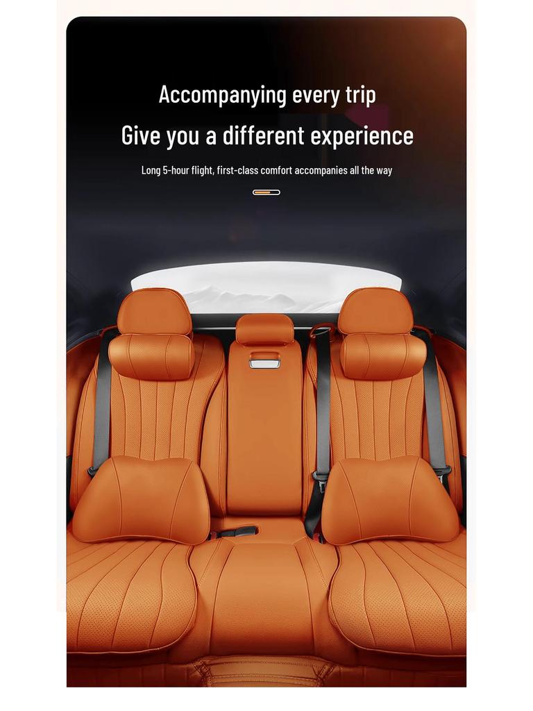 All-Season Headrests & Support Cushions for Wenjie M9, M7, M5: Neck and Lumbar Memory Foam.