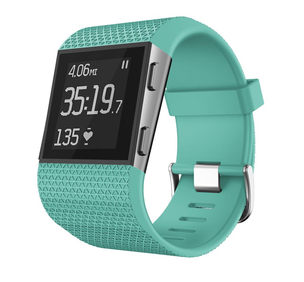 Pulseira esportiva de silicone macio Pulseira de relógio Para Fitbit Surge Pulseira Pulseiras de relógio Substituição Ajuste inteligente Pulseira Nova chegada