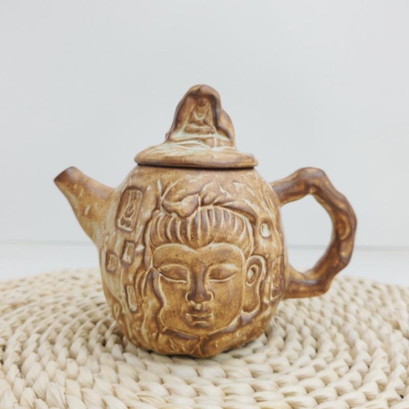 

Old Rock Mud Rough Pottery Tea Pot Retro Teapot Tea Kettle Tea Ceremony Tea Making Single Pot Tea Ceremony