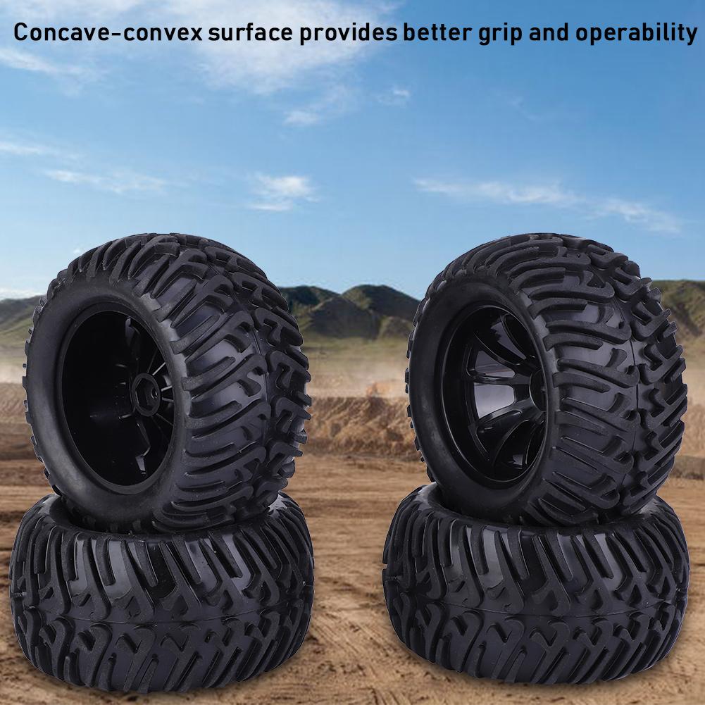 125mm Y Type RC Car Tire Replacement Accessories for 1 10 Remote Control Car ModelBlack
