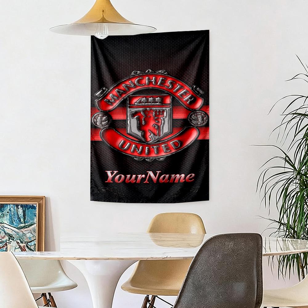 Manchester Custom Your Name Wall Decor Tapestry Art For Pet Memorial Birthdaywedding Party Backdrop Family Gift