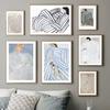 Minimalist Style Abstract Line Curve Think Girl Wall Art Print Canvas, Nordic Poster, Picture for Living Room Decor