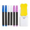 Clear Magnetic Calendar for Fridge Set 6 Colors Markers and Pen Container Weekly Celsius Blank Planning Board Acrylic for Fridge 23X33CM