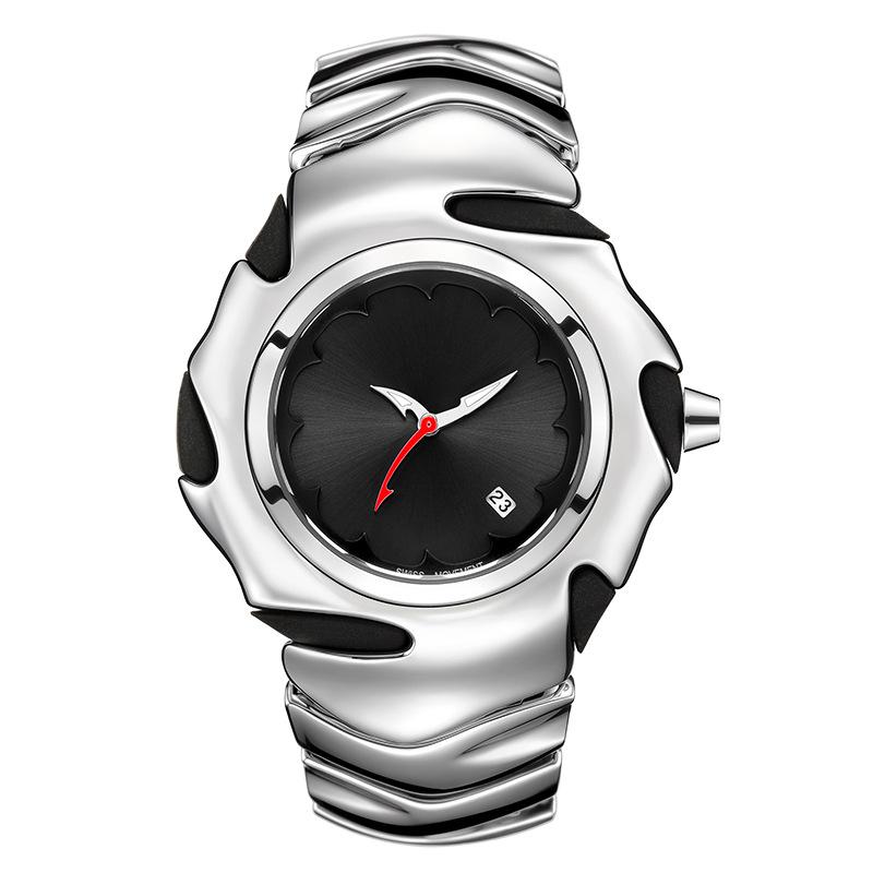 Y2K Special-Shaped Blade Men'S Watch Large Dial Premium Waterproof Watch