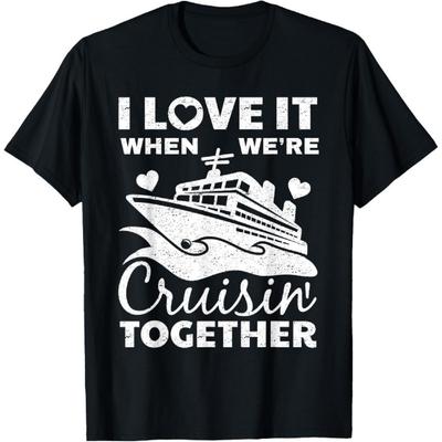Cooles Kreuzfahrt-Kunst Herren Damen Kreuzfahrtschiff Paar Familienurlaub T-Shirt
