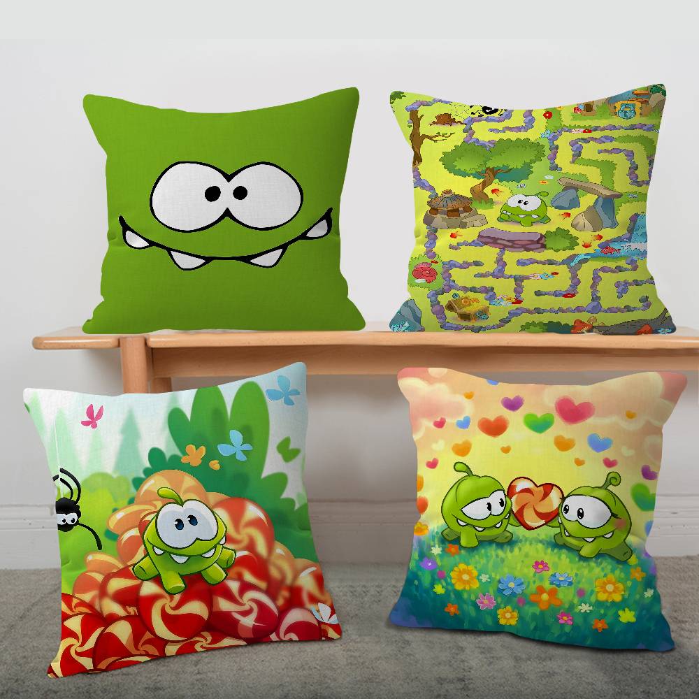Cartoon oOm cute nNomm Pillow Gifts Home Office Furnishings Bedroom Sofa Car Cushion Cover case xcm