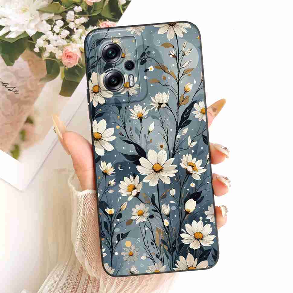 For Redmi Note 11T Pro 5G 22041216C Case Stylish Painted Flowers Silicone Cover For Redmi Note 11T Pro 11T PRO 5G Phone Cases
