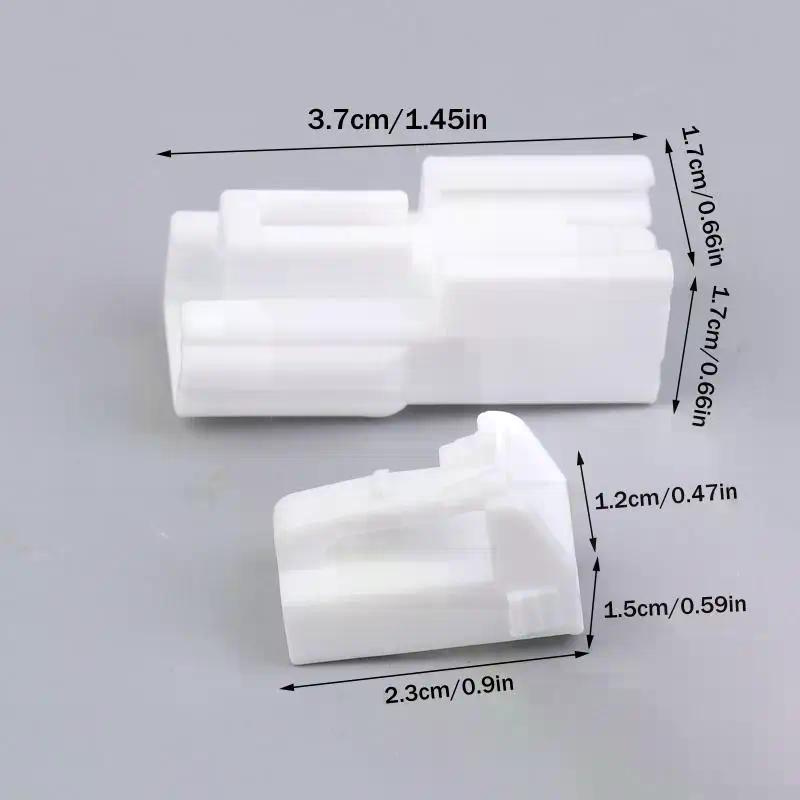 1 Set 2 Pin Electric Ventilation Seat Connector Motor Anti-Theft Device Window White Male Female Plug DJ7026A-2.2-11/21