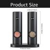 1pc/2pcs Rechargeable Electric Salt And Pepper Grinder Ceramic Grinding Core Kitchen Tools  Home Use