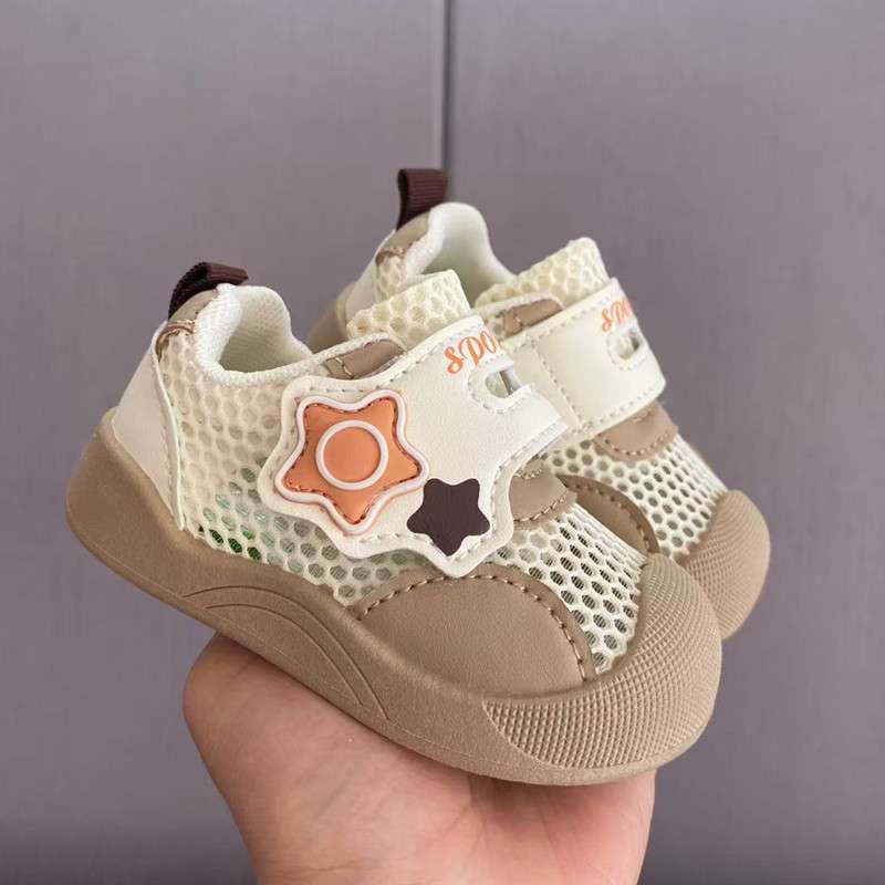 Baby Summer Shoes New Girls Net Shoes Spring and Summer Soft Sole Non-slip Baby Step Shoes Mesh Breathable Sandals Net Shoes