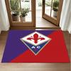 Fiorentina FC Design Crystal Velvet Rug Soft Decorative Mat for Bedroom Entrance
