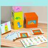 Educational Wooden Stacking Blocks Toy For Toddlers With Shape Recognition And Cognitive Development