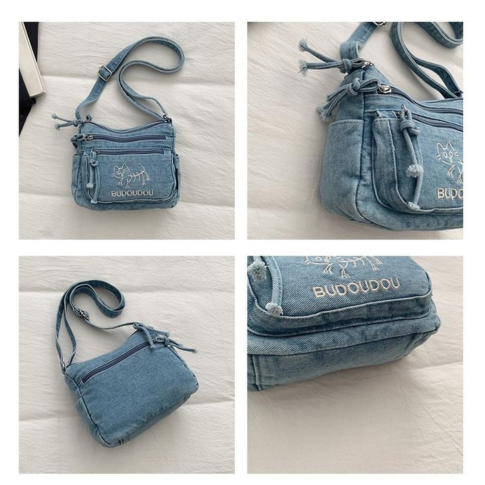 Lightweight Large Capacity denim Multipurpose Storage Bag for Daily Use