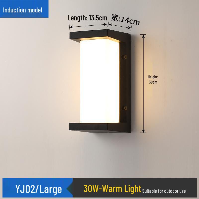 Waterproof LED Motion Sensor Wall Light for Outdoor Hotel, Garden, Villa, Balcony, Courtyard