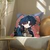 Chibi Cute Honkai Star Rail Cushion Cover Soft Short Plush Pillow Cover Smooth Cozy Texture Aesthetic Cushion Case Home Decor