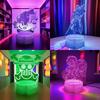 One Piece Figures Zoro Luffy Anime Sex Figurine Night Lights Action Figure Lamp Color Changing Toys Doll Usopp Xmas Gifts LED 3D Poseable Articulated