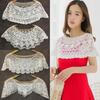 Shirt Cover Hollow Out Lace Shawl Poncho Elegant Retro Fake Collar Exquisite Mesh Lace Neckline Apparel Supplies