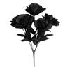 Artificial Rose Flower Arrangement with Fabric Leaves for Halloween Party Table Centerpiece Room Vase Display Photo Scene Placement