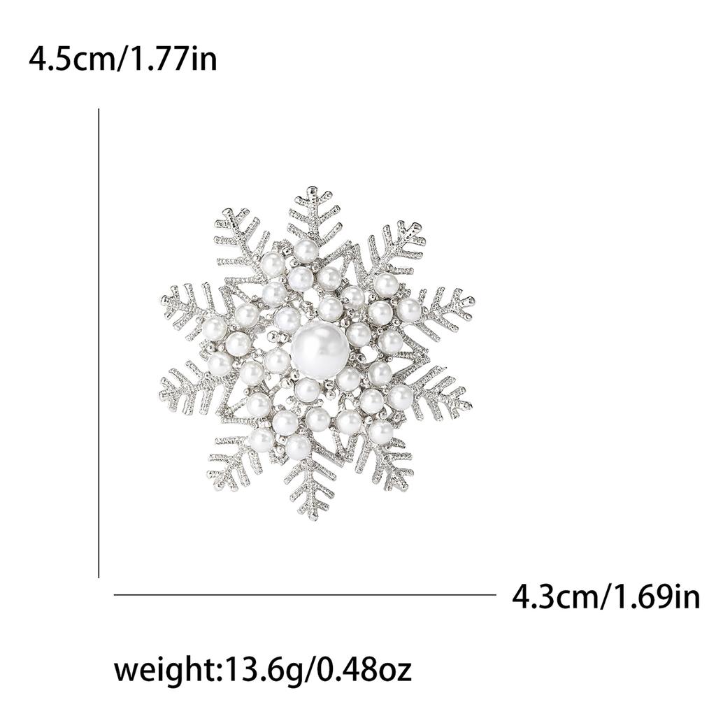Rhinestone Snowflake Brooches for Women Unisex Christmas Pins Multi-color Available Fashion Jewellery Accessories Gifts