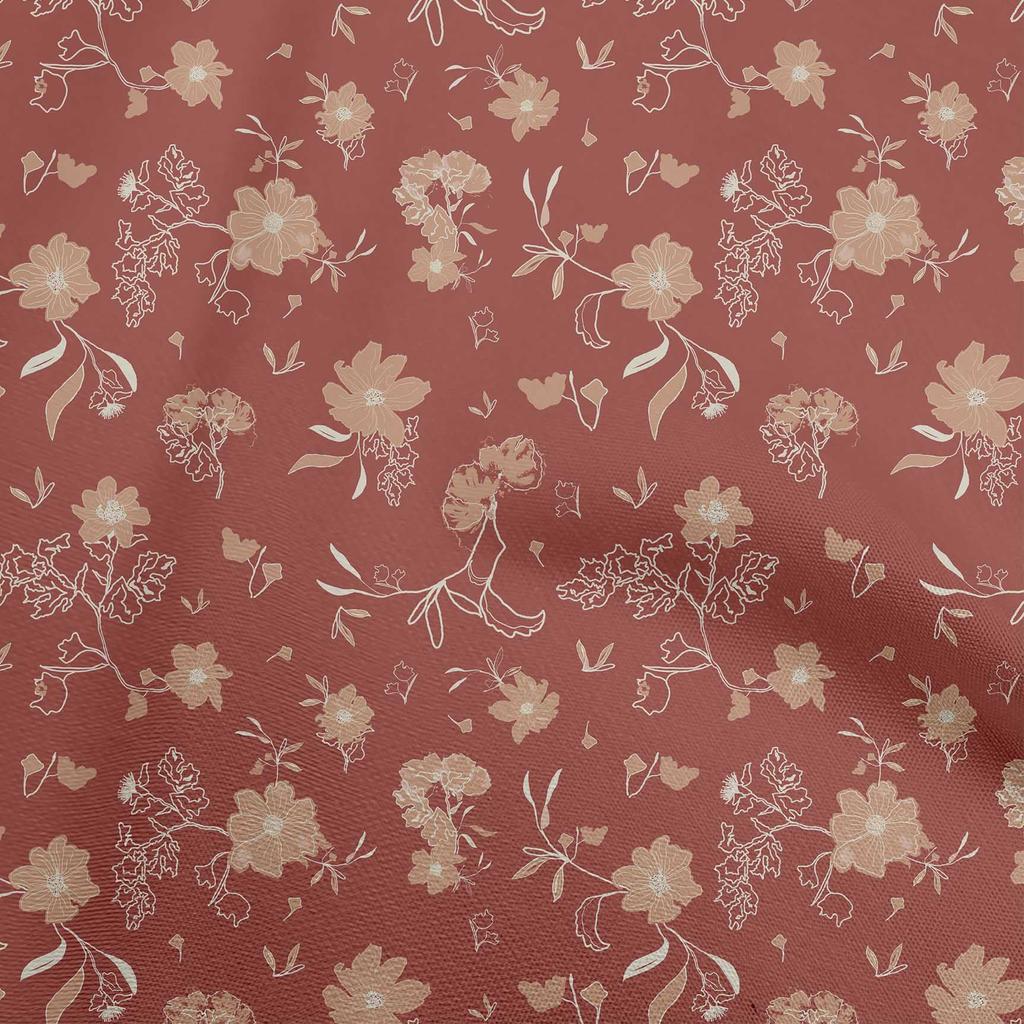 oneOone Cotton Flex Black Fabric Floral & Sewing Fabric By The Yard Printed Diy Clothing Sewing Supplies 40 Inch