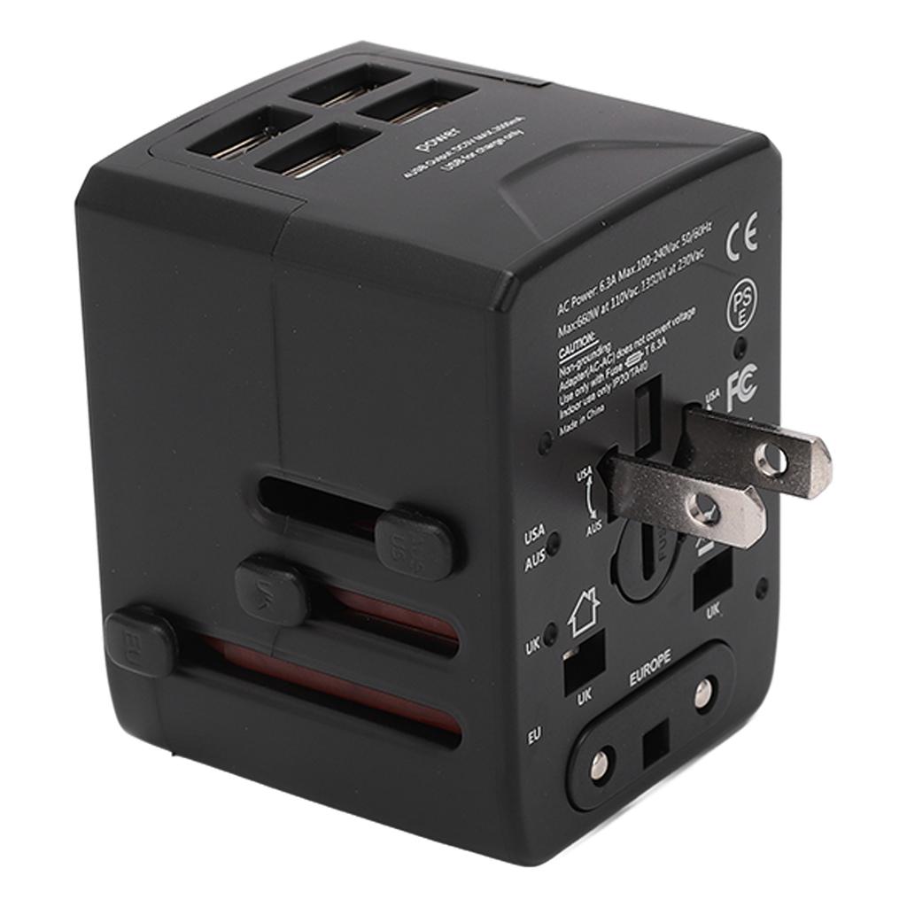Universal Travel Adapter Multifunction USB Power Converter International Power Adapter EU UK AU US J