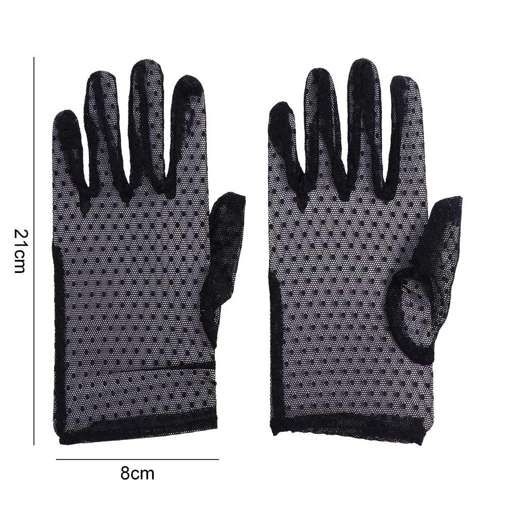 Driving Anti Uv Mittens Lattice Sexy Lace Finger gloves Driving Gloves Short Gloves Women Gloves