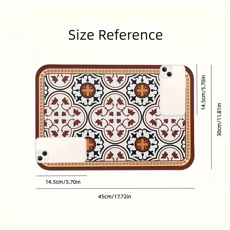 1Pc Premium Waterproof Non-Slip Pet Food Mat-Easy Cleaning,Durable,and Protective Design Pvc Material for Dog and Cat Supplies