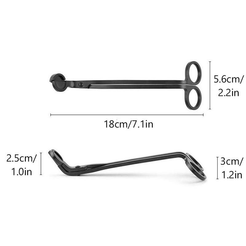 Hochwertige Dochtschere mit Clip aus Edelstahl für Duftkerzen, DIY-Kerzenherstellungsset, Partygeschenke, Hochzeitssouvenirs