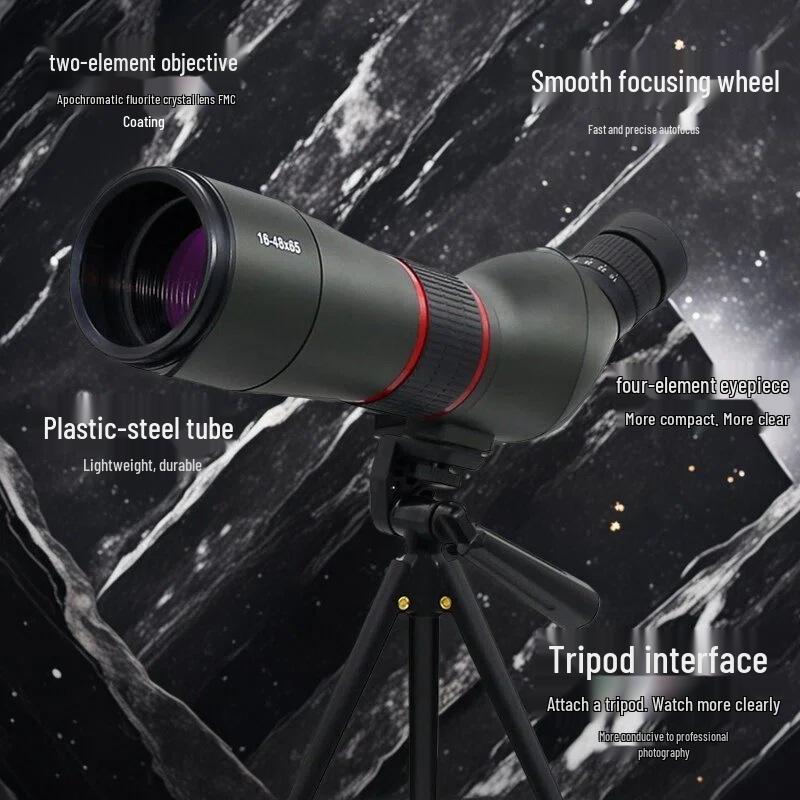 High-Definition Large Aperture Birdwatching Telescope with Variable Magnification for Outdoor Low Light Viewing