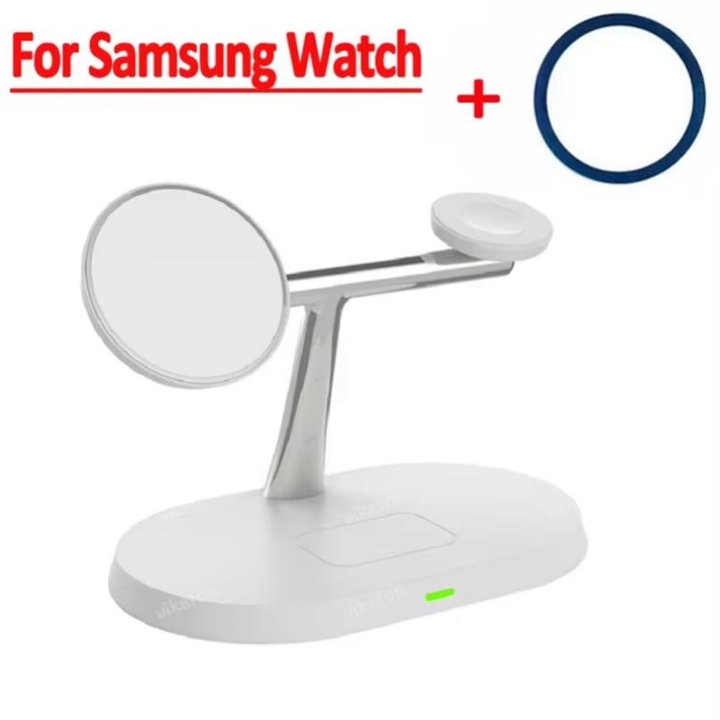 3 in 1 30W Magnetic Wireless Charger Super Fast Charging Station For Samsung Galaxy S25 S24 Watch 7 6 5 4 3 2 Active 1 2 Earbuds