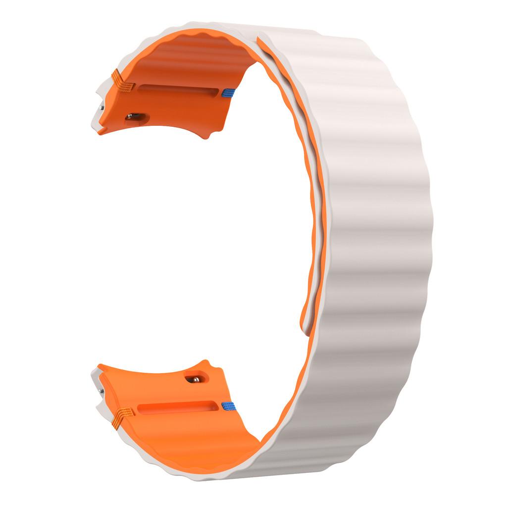 No Gaps Magnetic Silicone Strap Compatible for Samsung Galaxy Watch 7 6 5 4 FE 40mm 44mm Strap for Watch 6/4 classic 5 pro Sport
