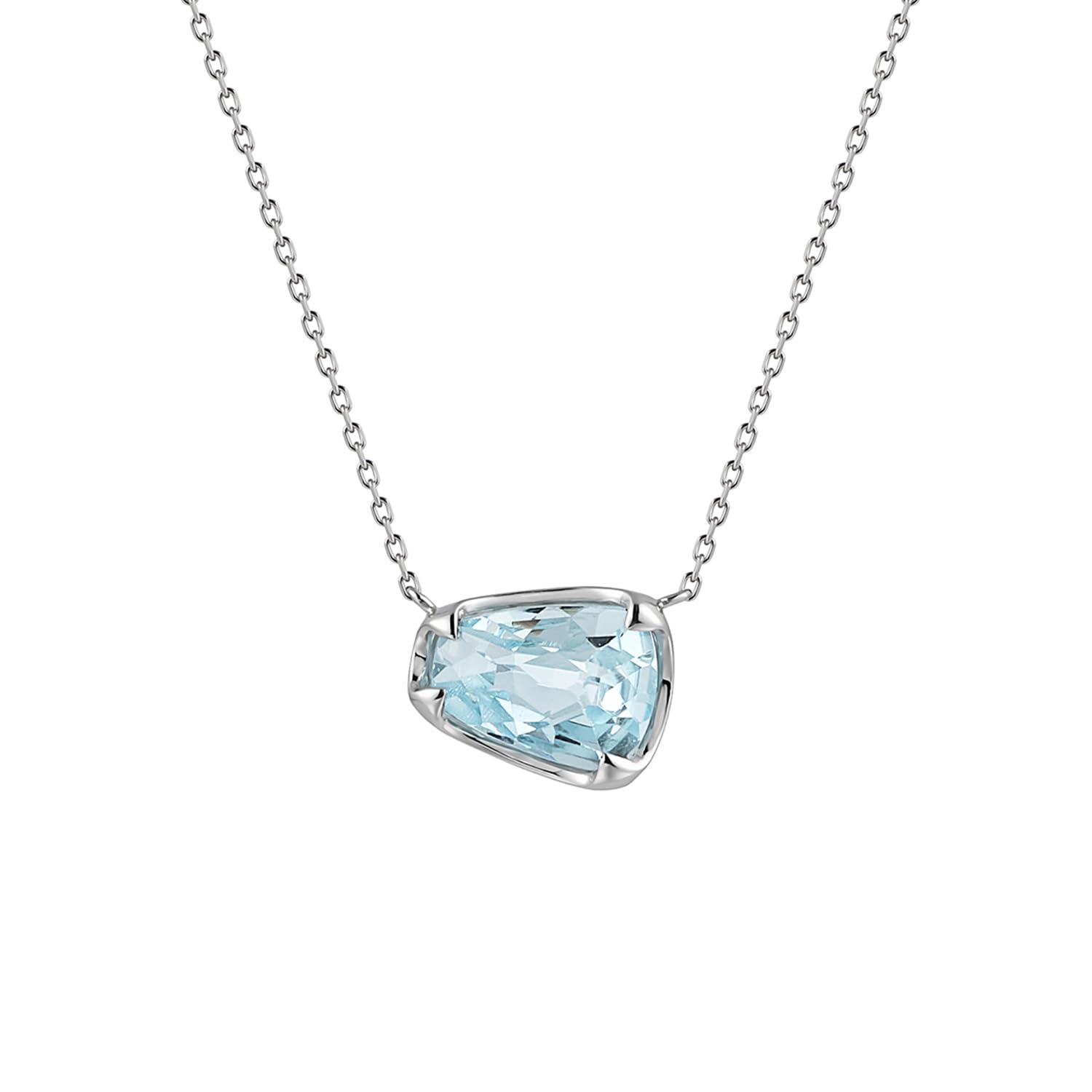 

Summer Collection K10 White Gold Necklace 112526123201 Birthday Gift for Women with Jewelry Case [4℃]