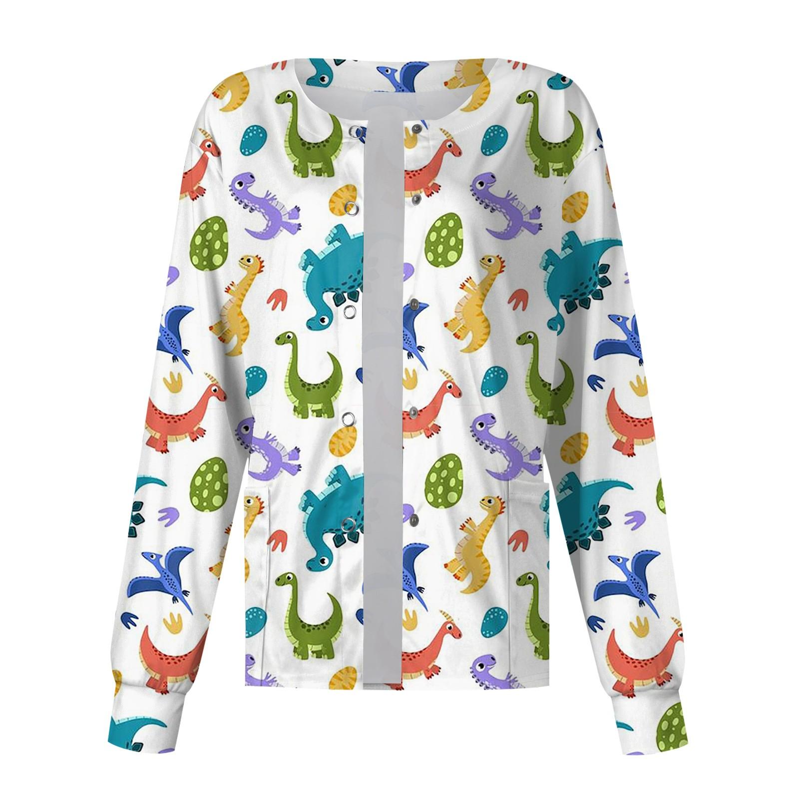 

Жіночий комбінезон з довгим рукавом і кишенею, робочий комір-стійка, однобортний захисний комбінезон, кардиган, топ XXL